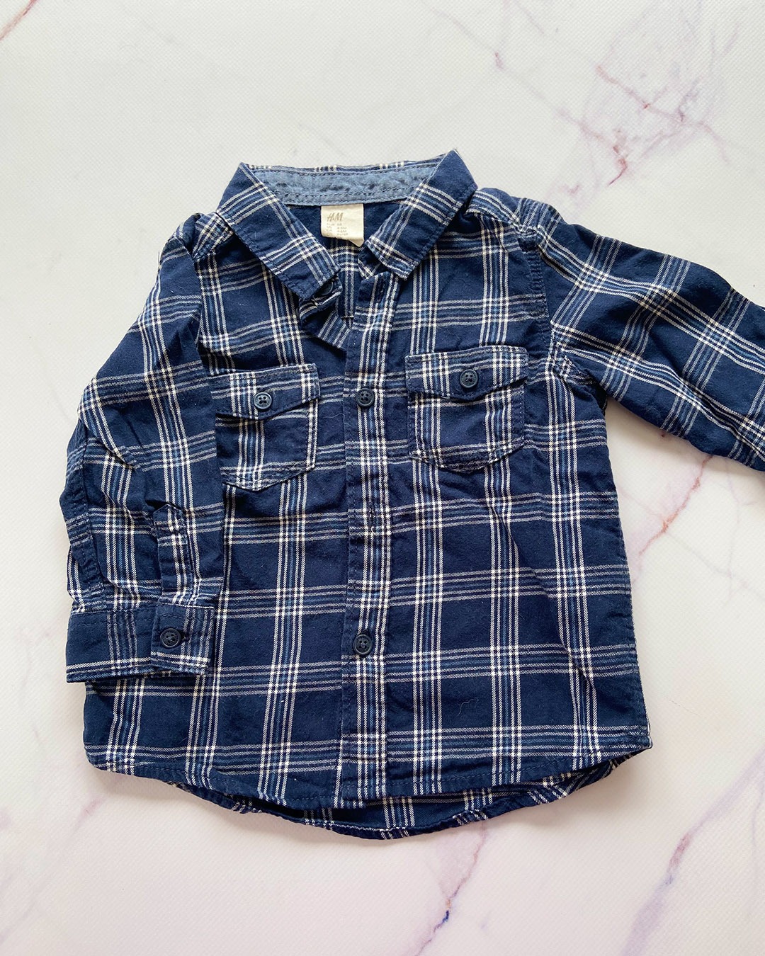 H&M checked shirt - 4/6m