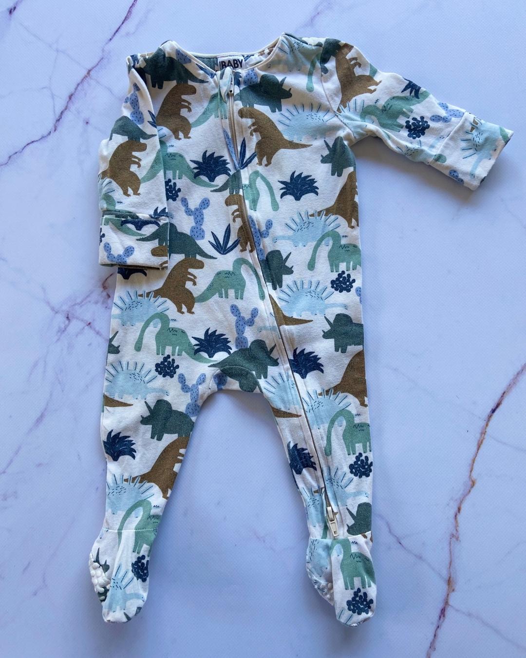 Cotton On Dinosaur Onesie (cream) - 0/3m
