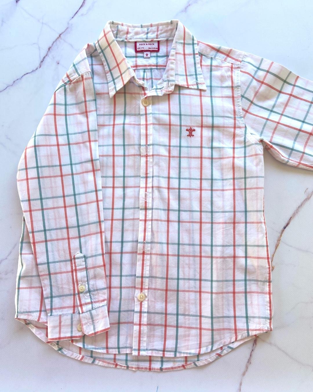 Neck & Neck long sleeve collared shirt - 6/7Y