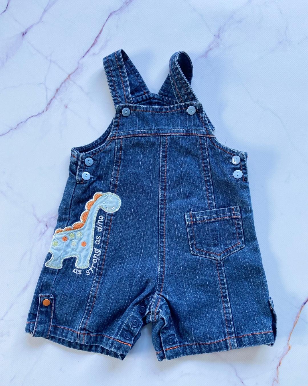Woolworths jeans dinosaur dungaree 1/3M