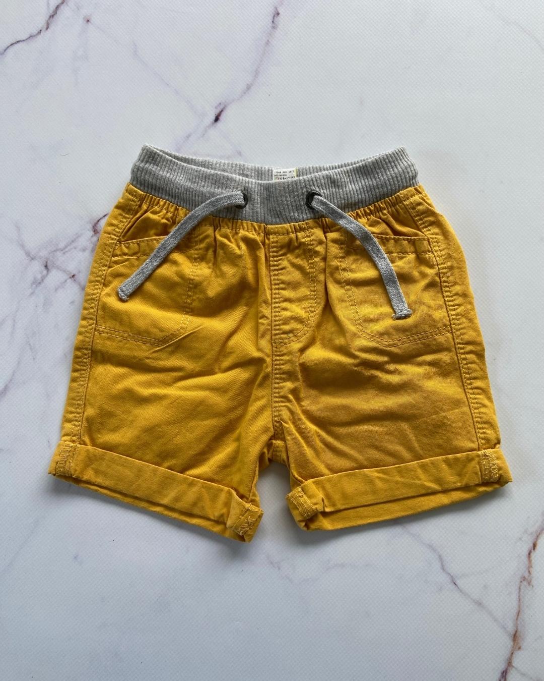 Woolworths yellow shorts 3/6M