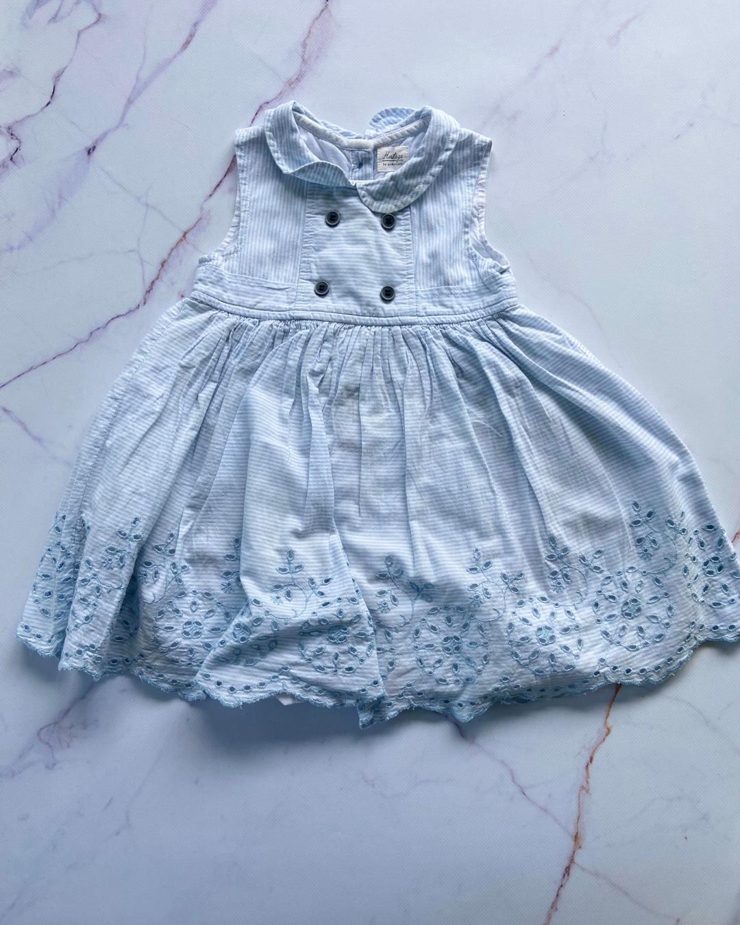 Heritage blue dress 9/12M