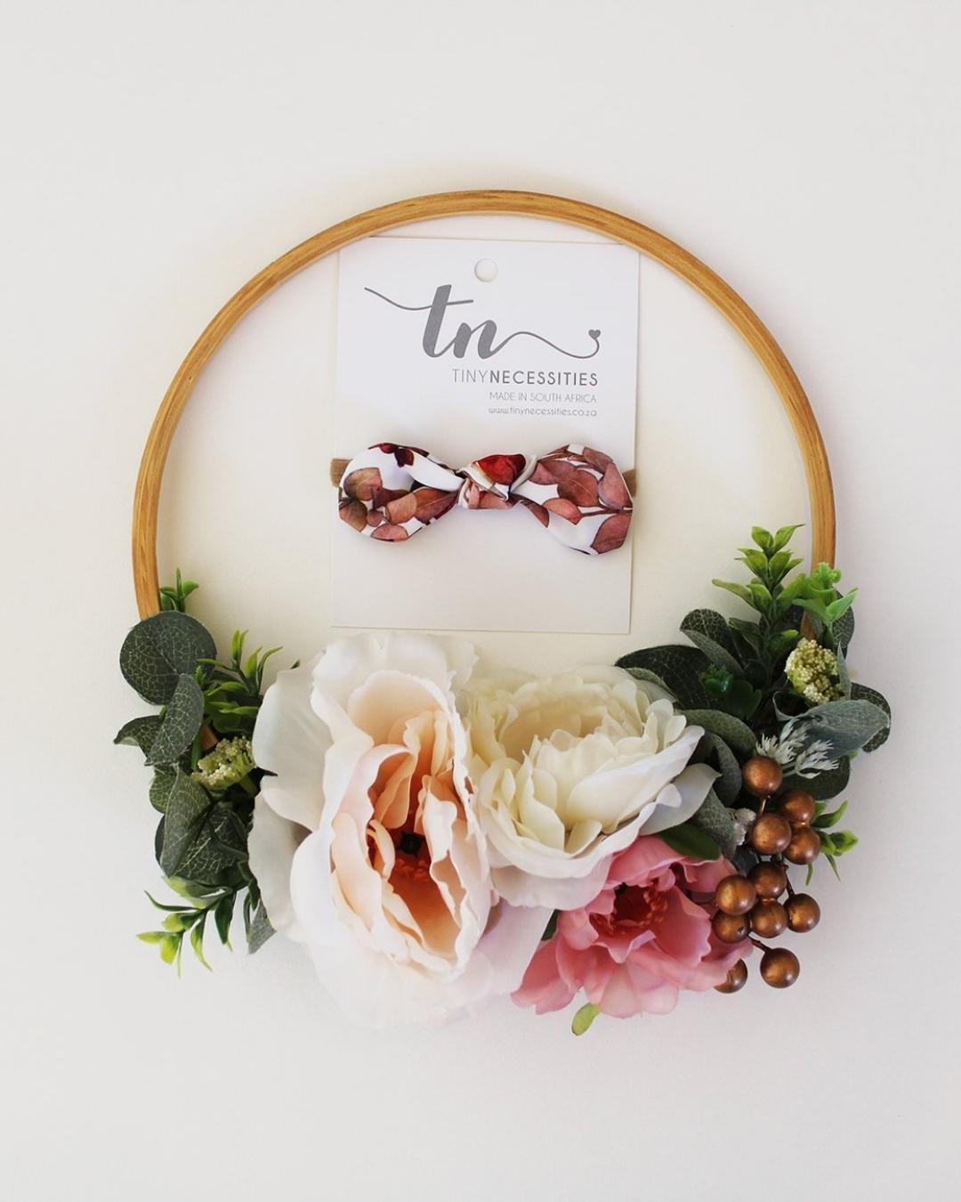 *NEW* Tiny Necessities headband red leaves