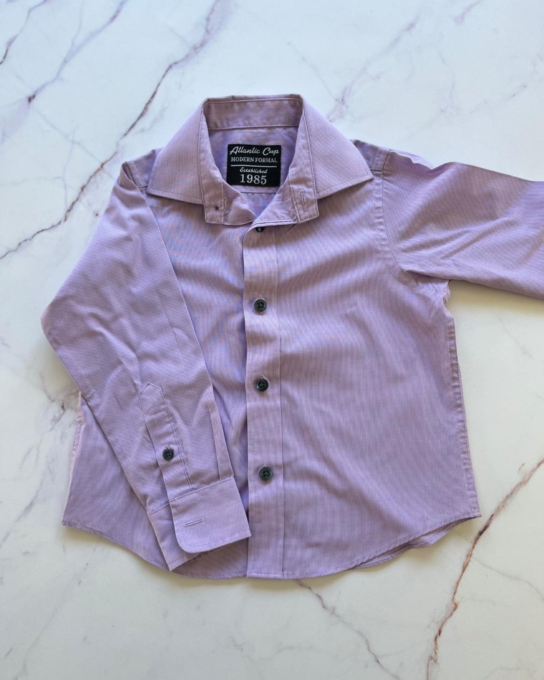 Woolworths Atlantic Cup purple collared shirt 3/4Y