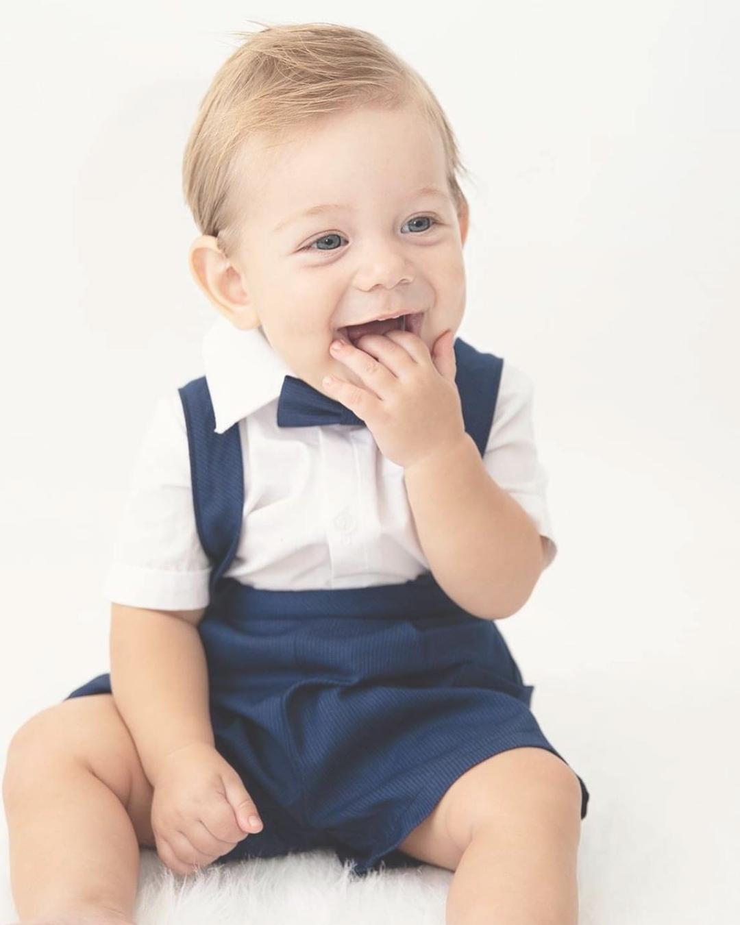 *NEW* Tiny Necessities shorts with suspenders navy - various sizes