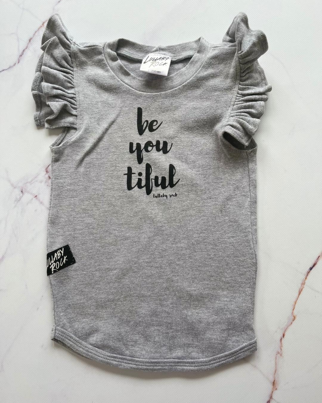 Lullaby Rock grey dress 2/3Y