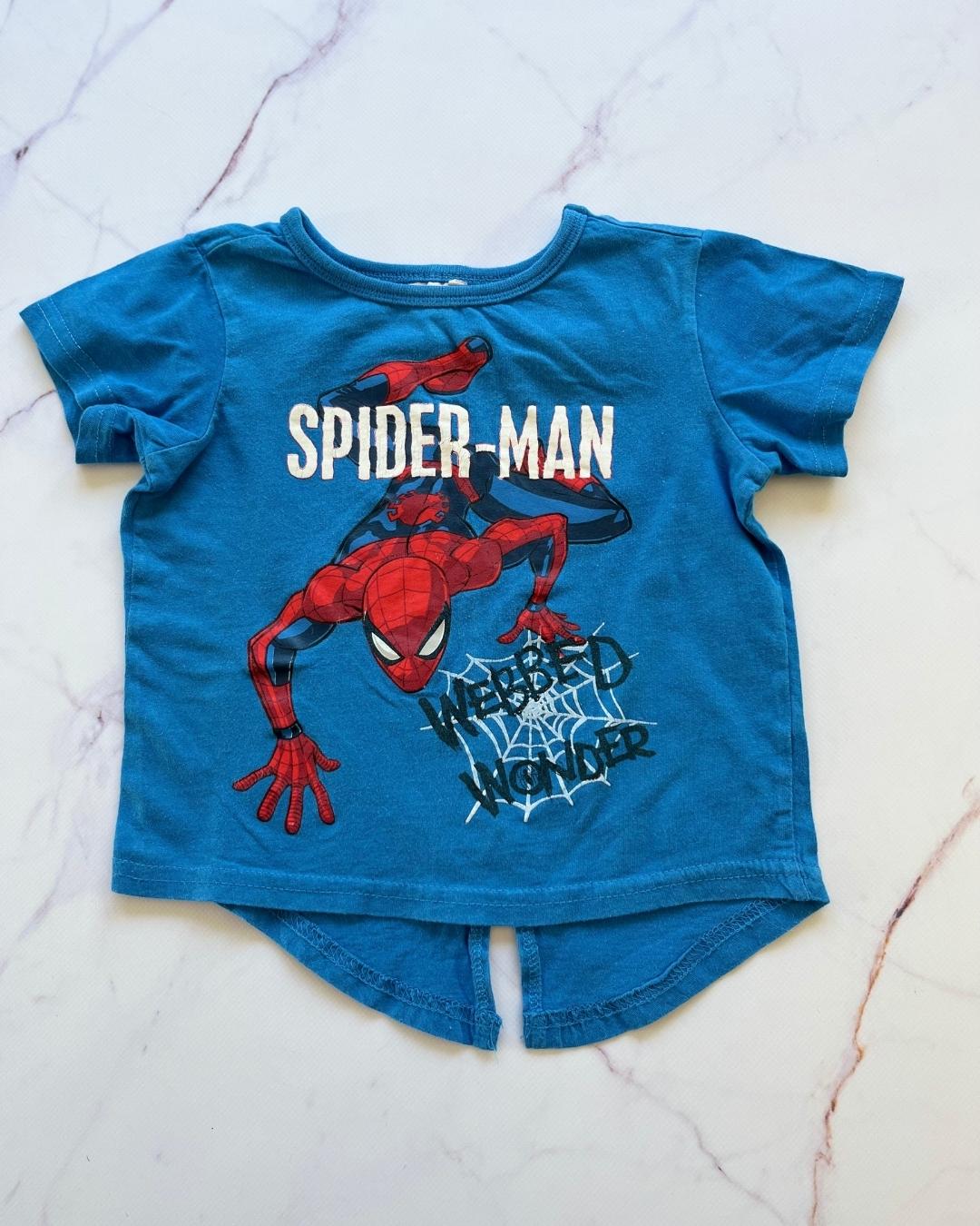 Spiderman blue T shirt 2/3Y