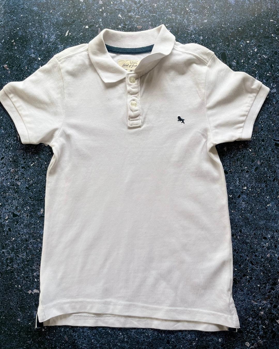 H&M white golfer 7/8Y