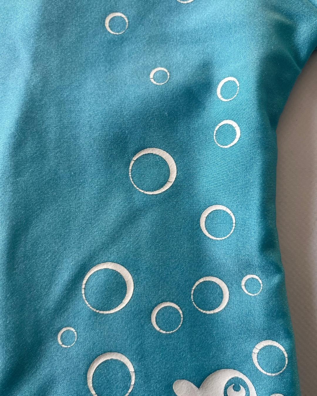 Seconds Skins blue long onesie 6/12M - Image 2