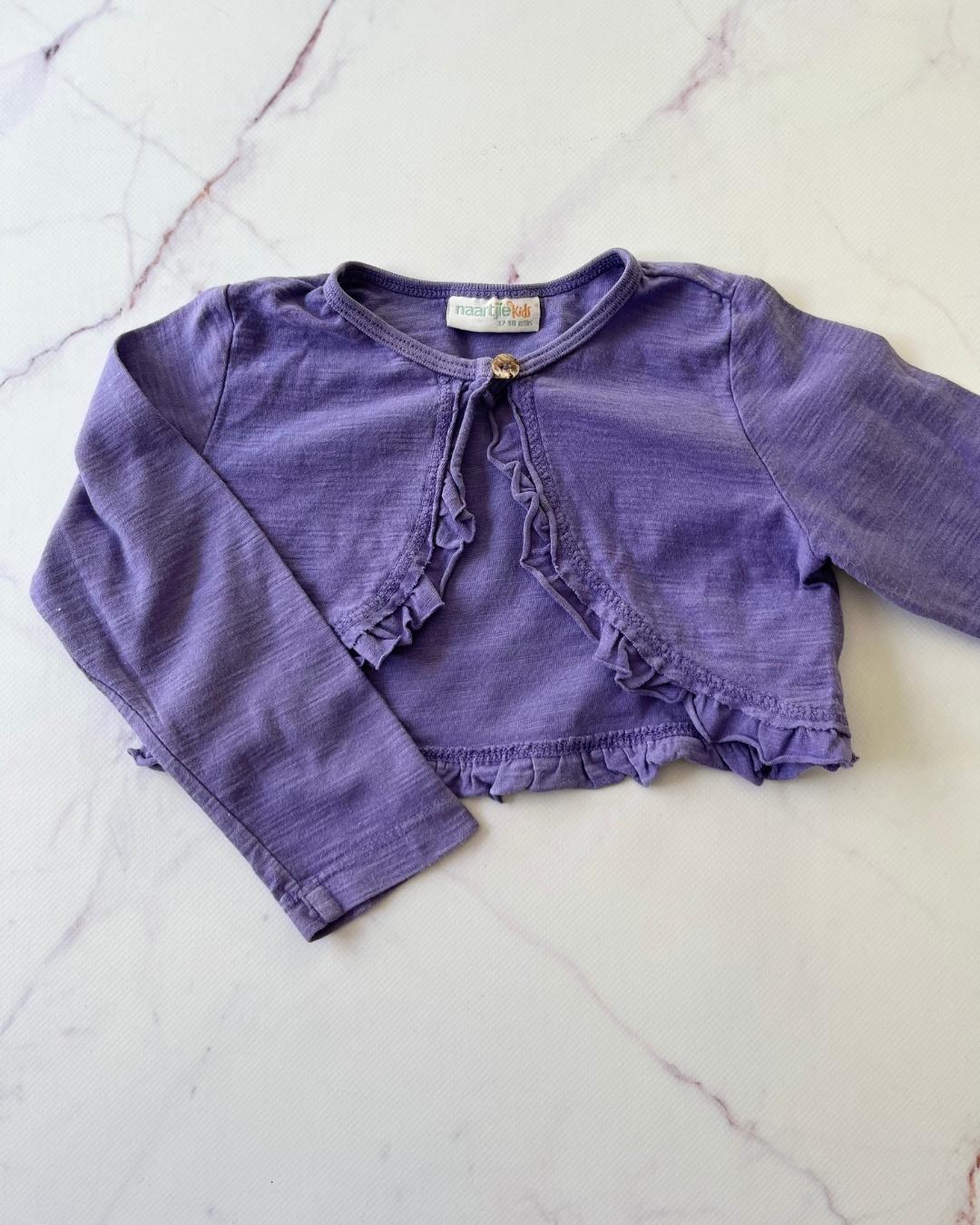 Naartjie purple long sleeve top 12/18M
