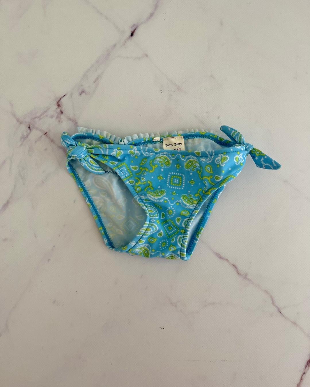 Zara blue swimming bottoms 2/3Y