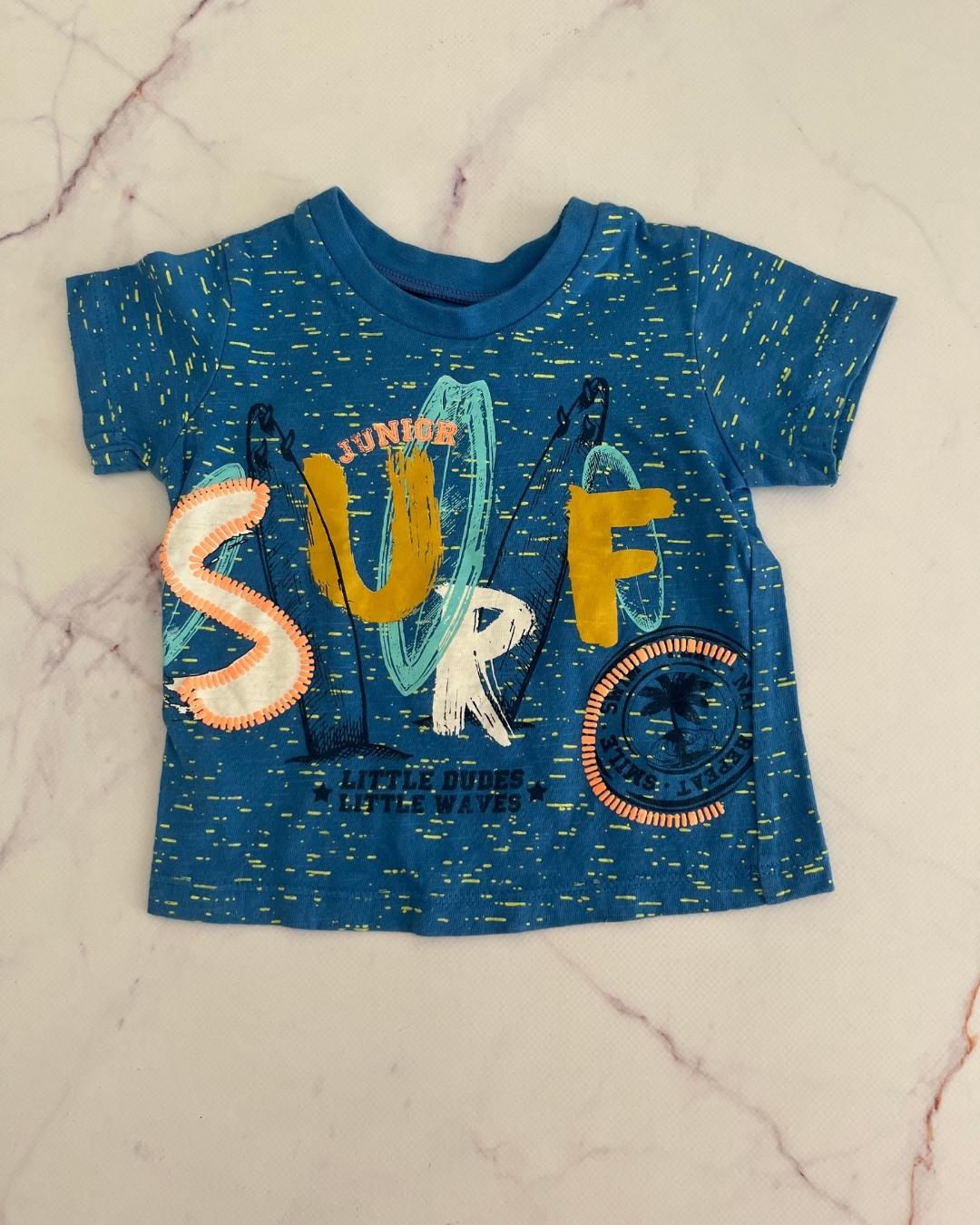 Woolworths blue Surfer T shirt 3/6M