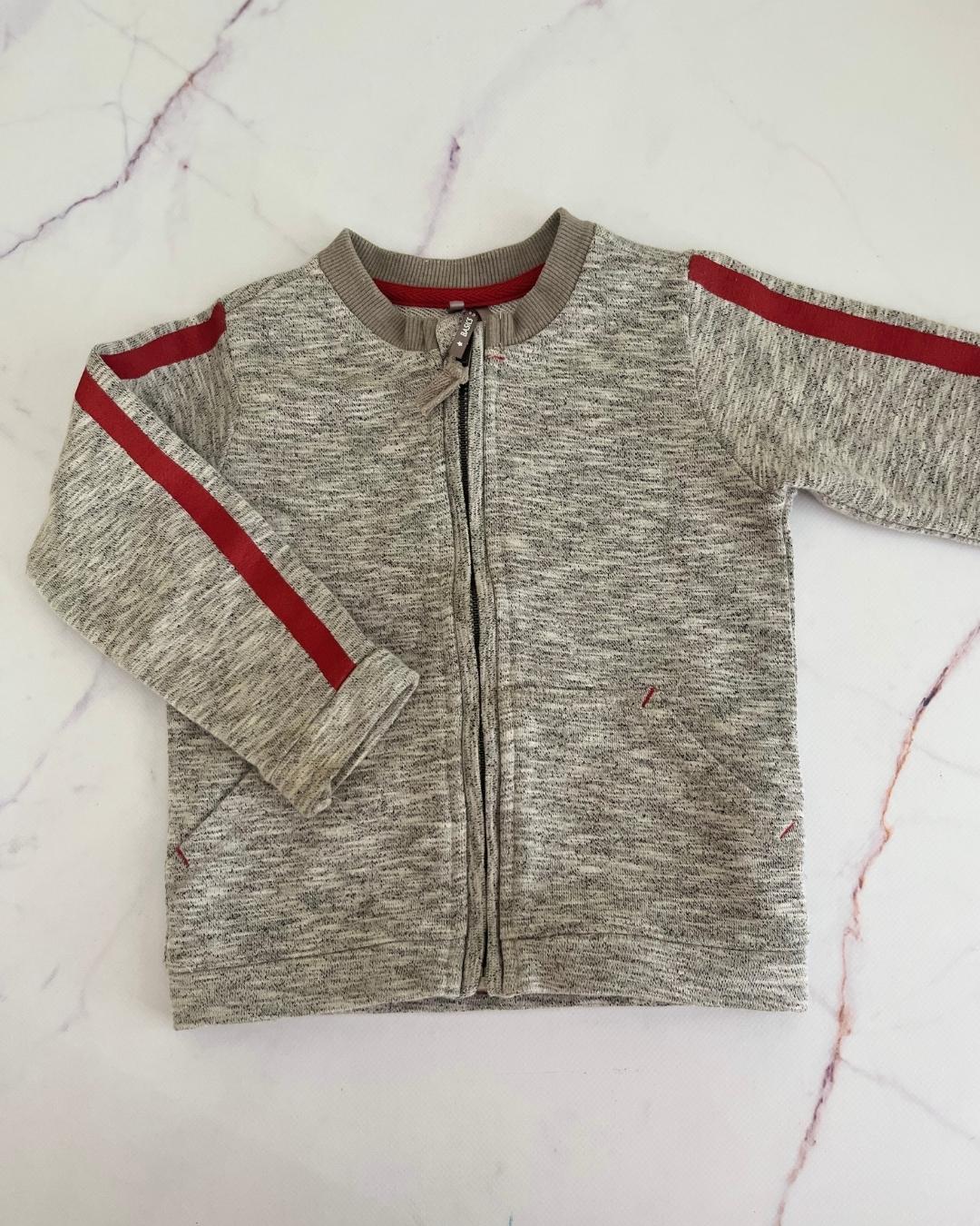 Orchestra grey zip up sweater 2Y