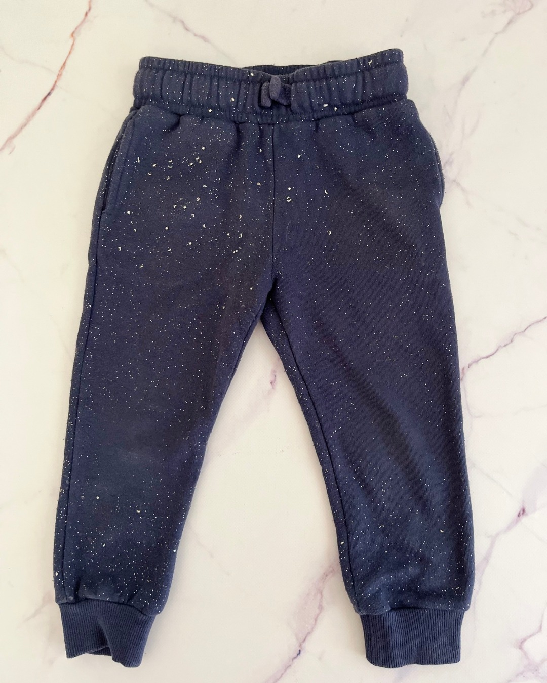 Cotton On blue glitter pants 3Y