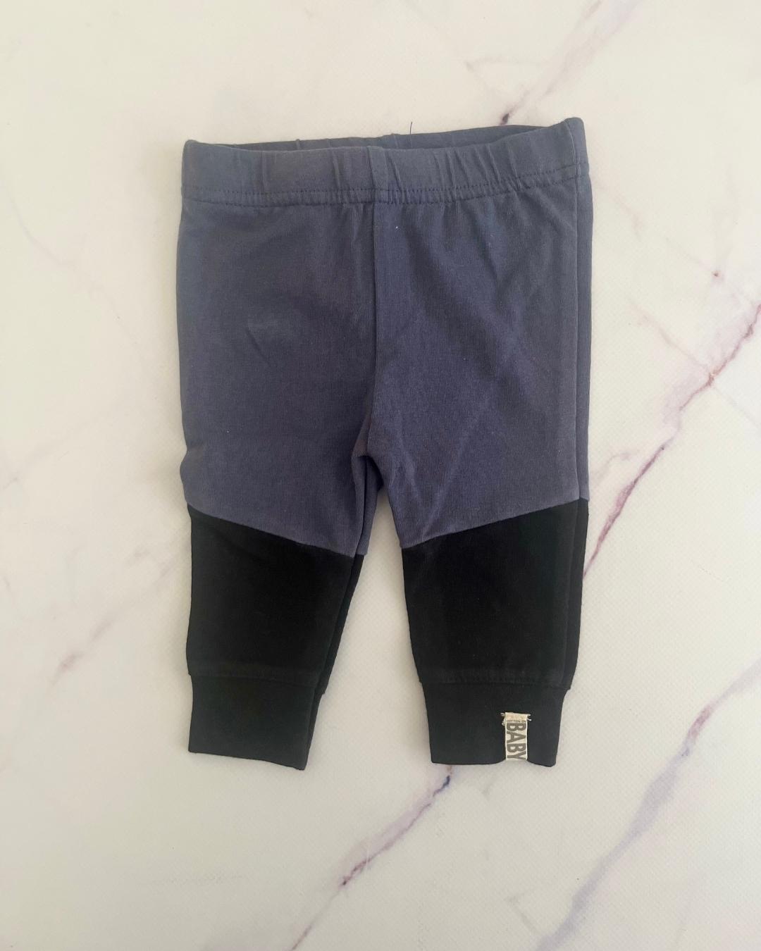 Cotton On blue and black pants Newborn