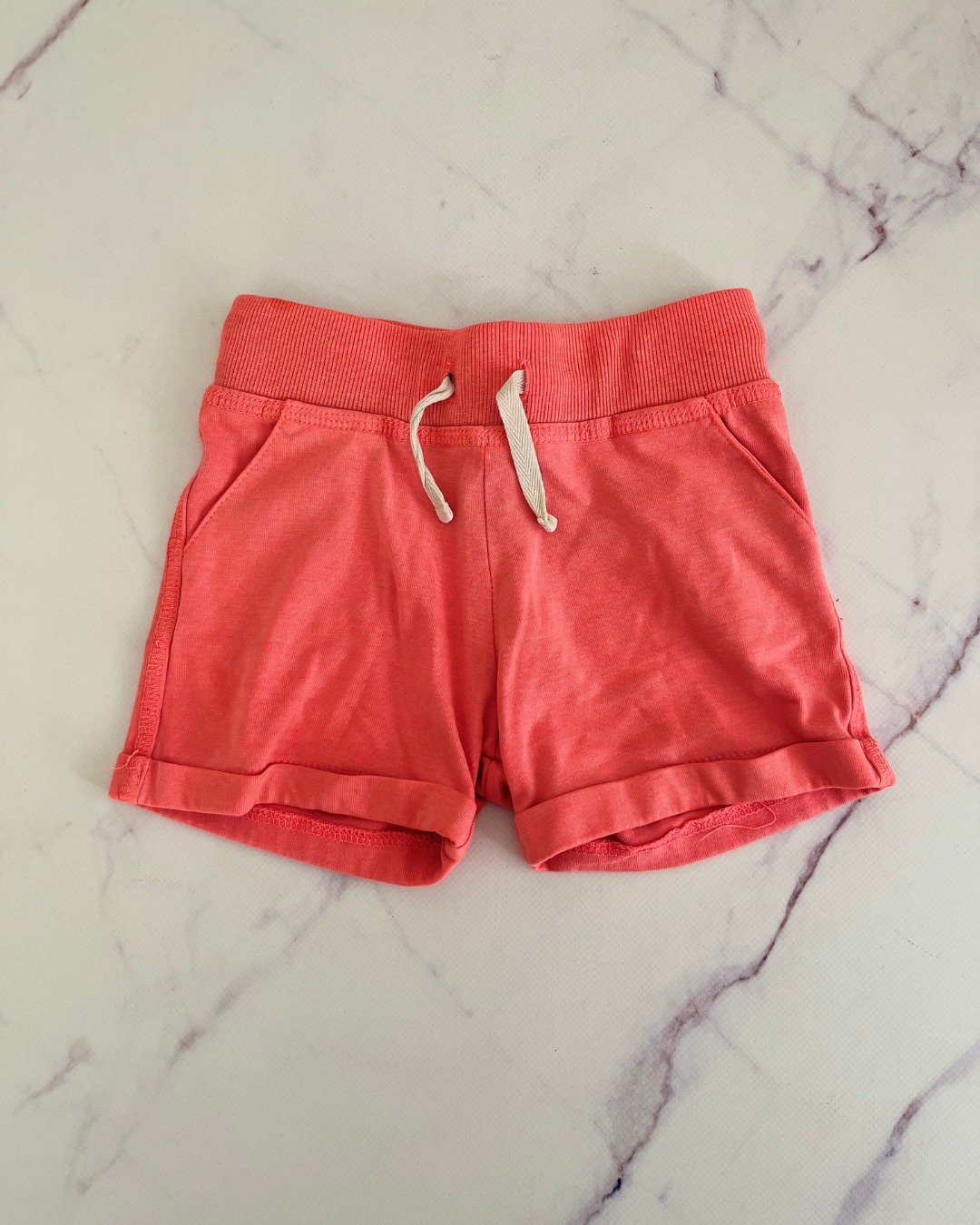 Cotton On lumo orange shorts 1Y
