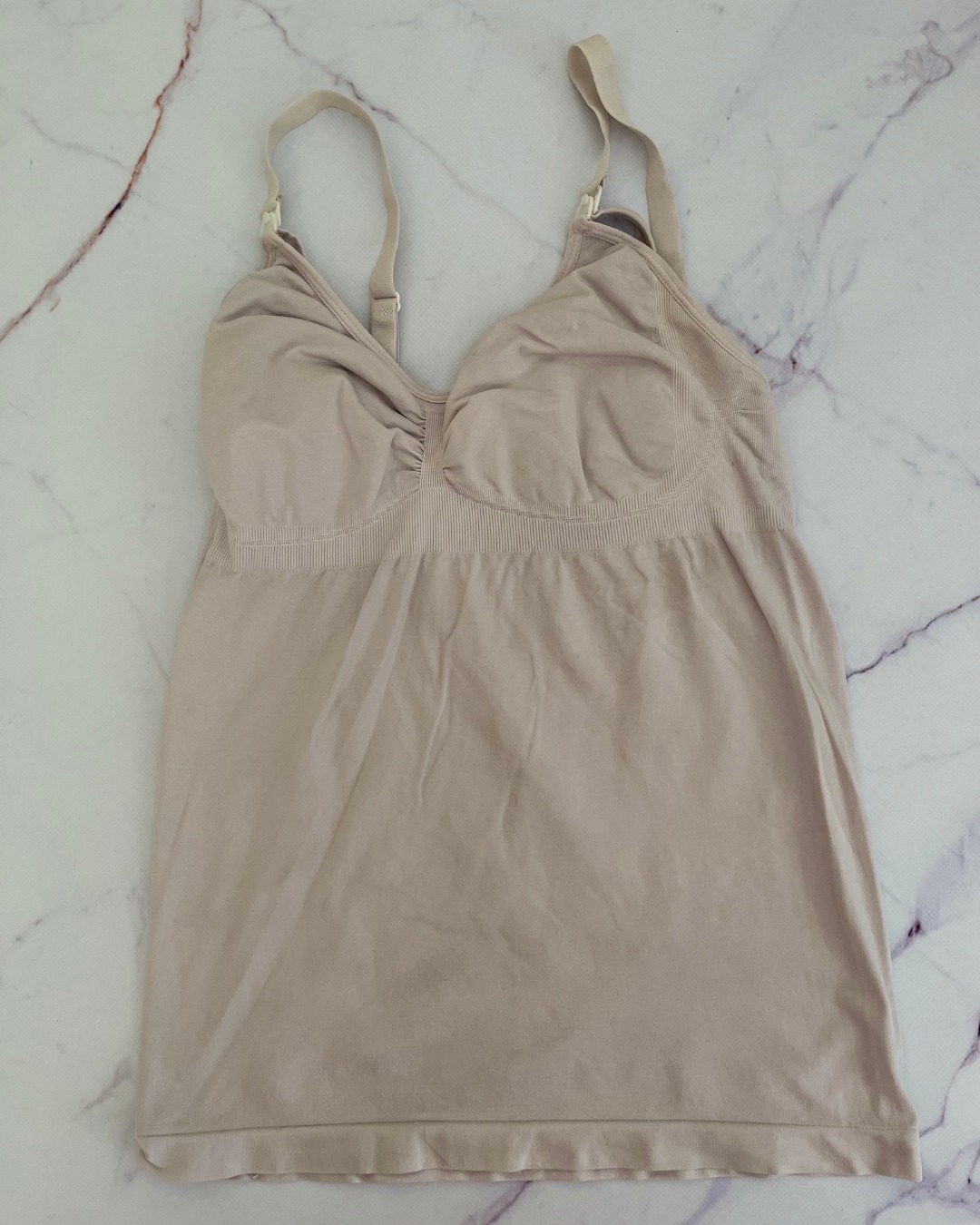 Bump beige maternity top