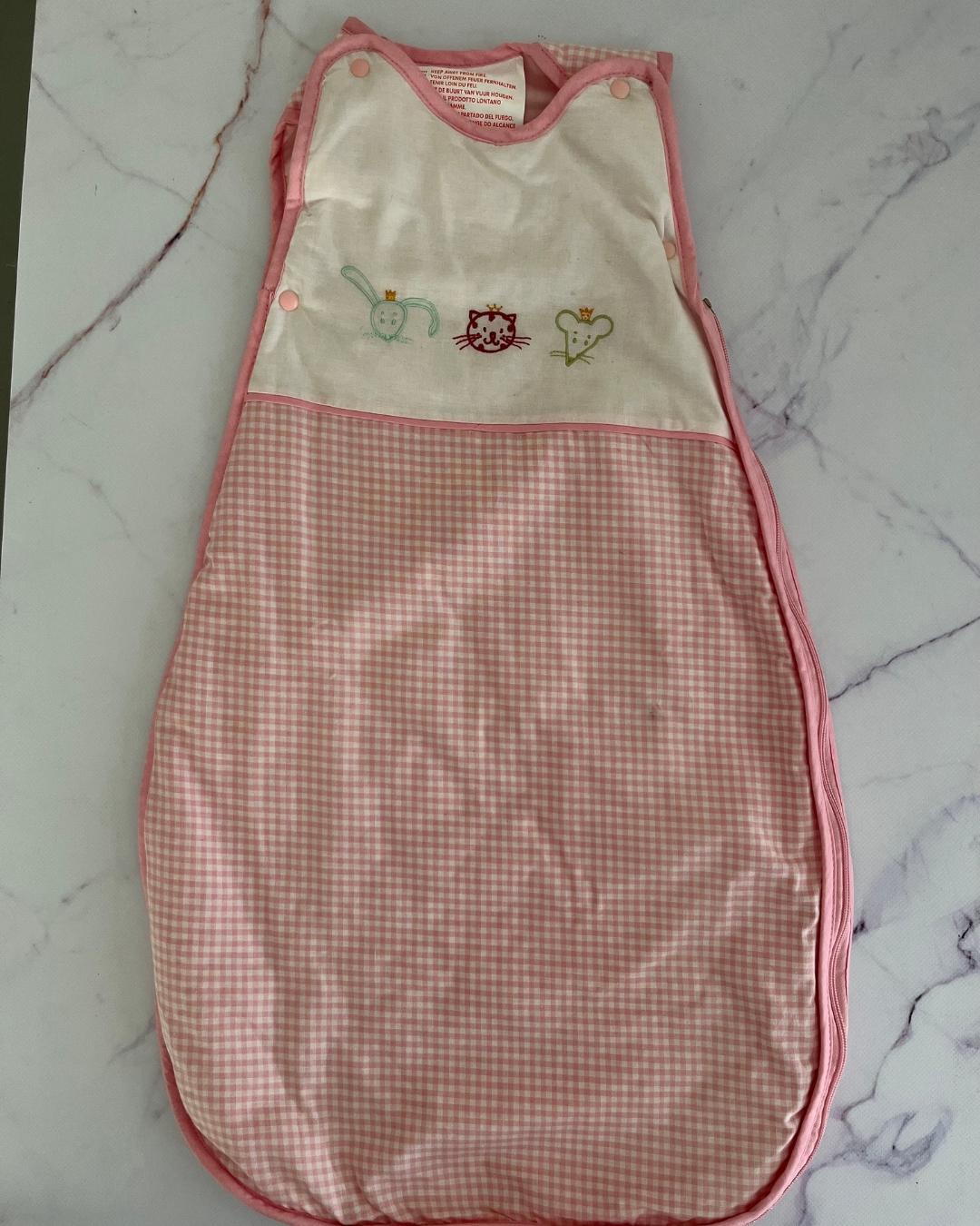 *NEW* Fabler pink animal swaddle 0/6M