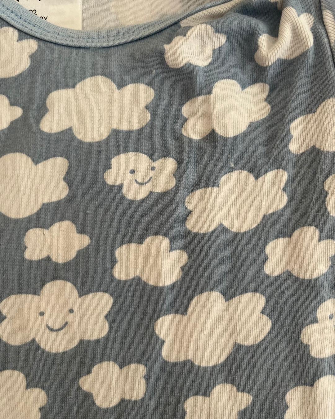 H&M blue clouds baby grow 18/24M - Image 2