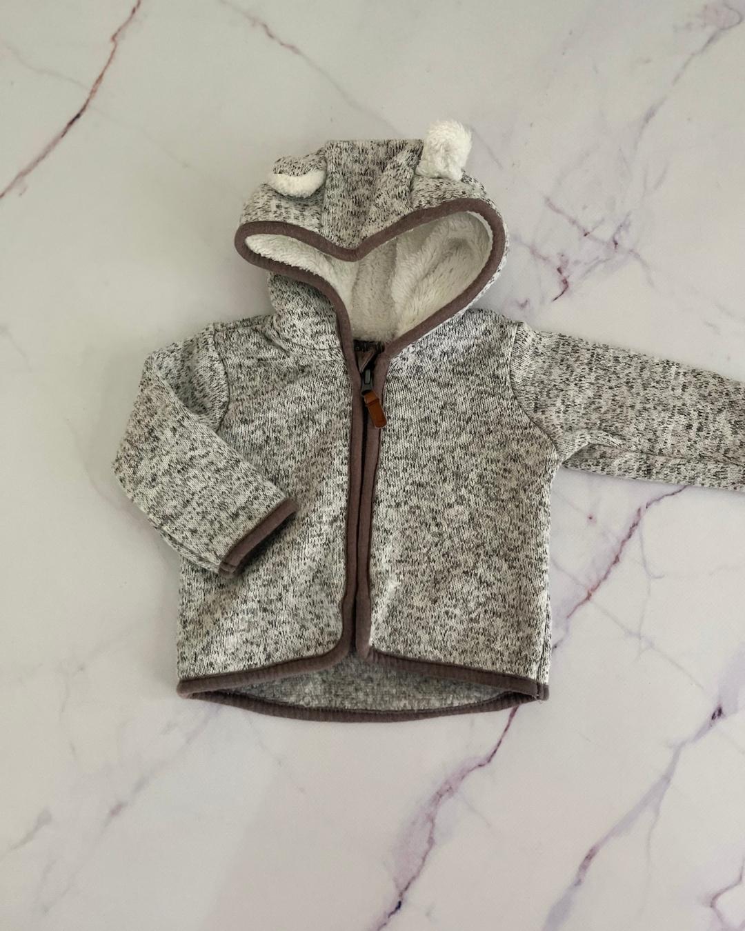 H&M grey melange hoodie 0/1M