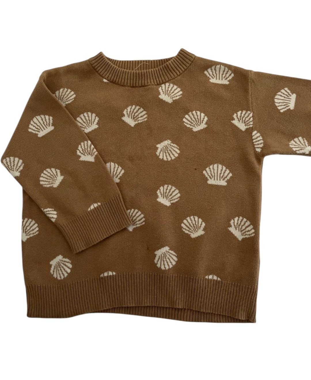 Grown brown shell sweater 18/24M