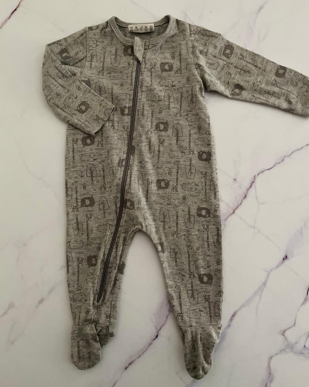 Keedo grey forest onesie 0/3M