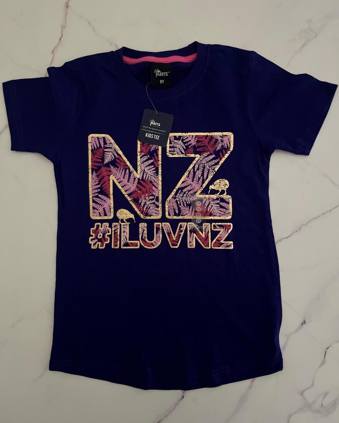 *NEW* Parrs purple NZ T shirt 8Y
