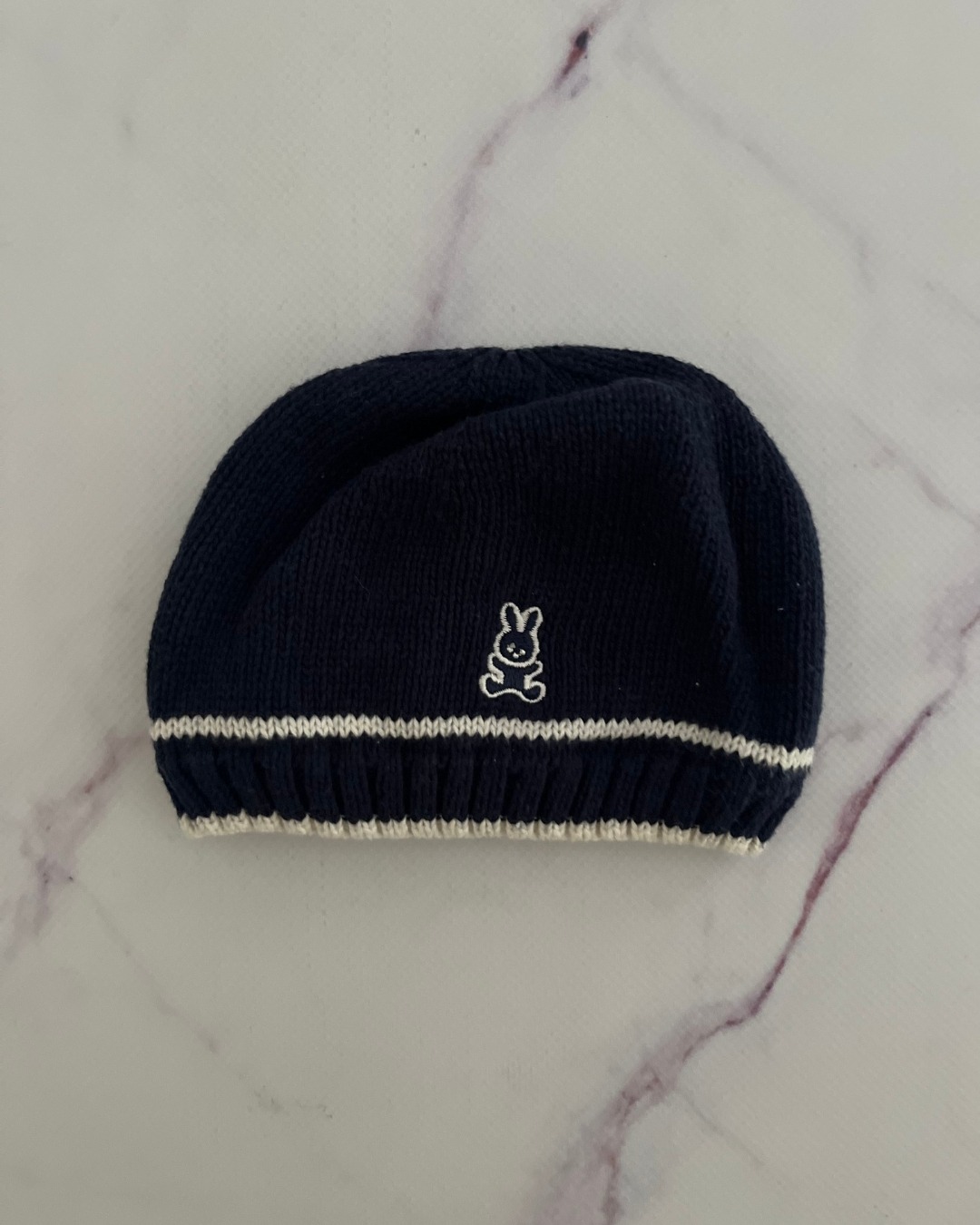 United Colors of Benetton blue bunny beanie Newborn