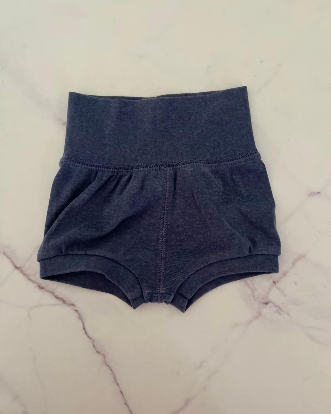 H&M blue melange shorts 0/1M