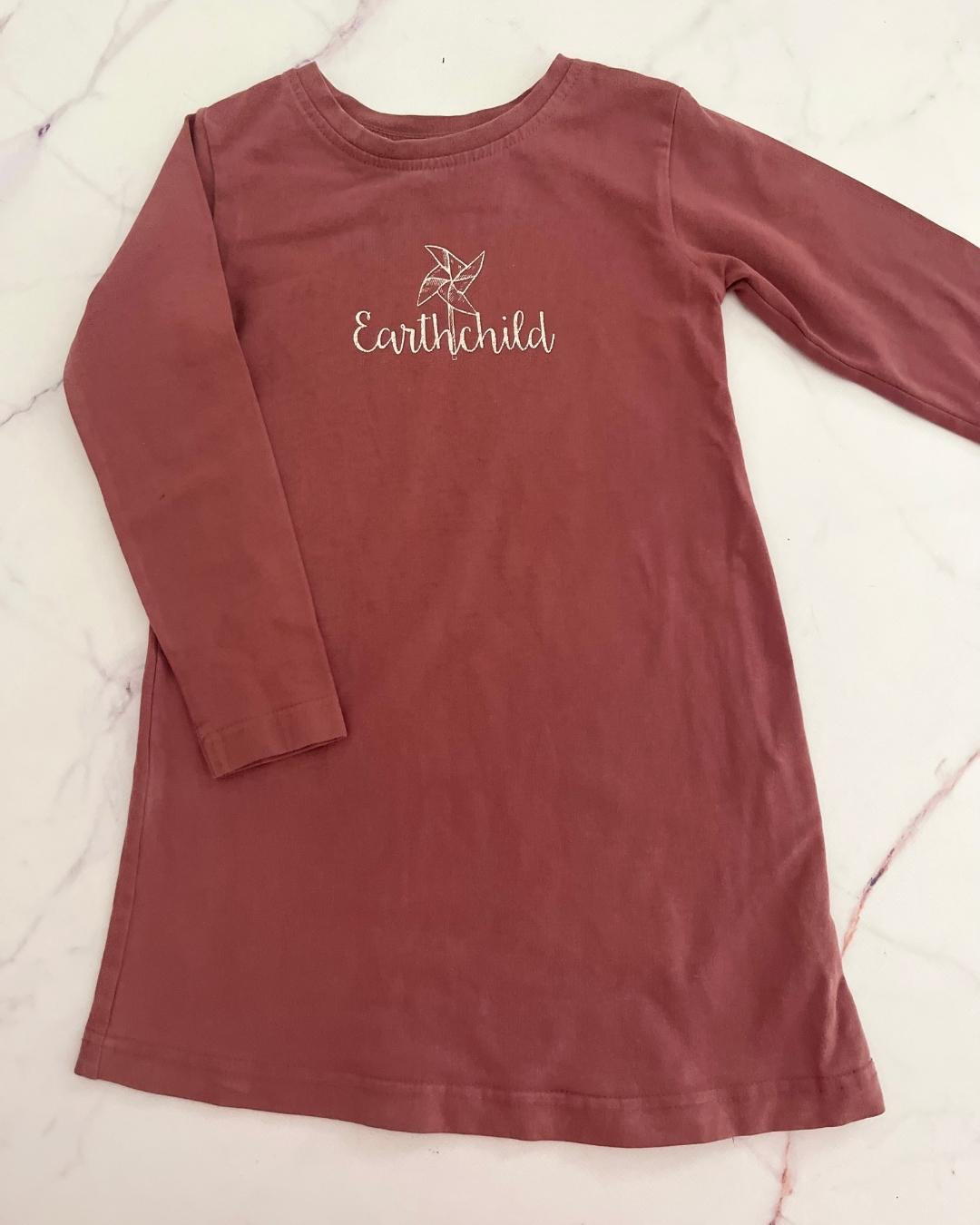 Earth Child purple dress 4Y