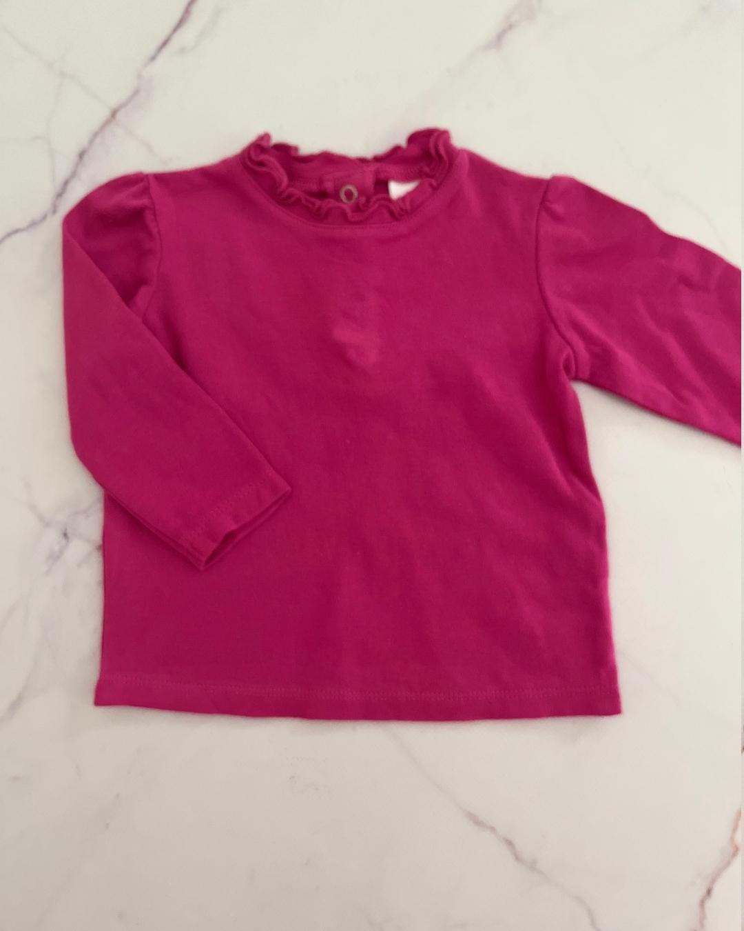 Baby Club pink long sleeve T shirt 6M