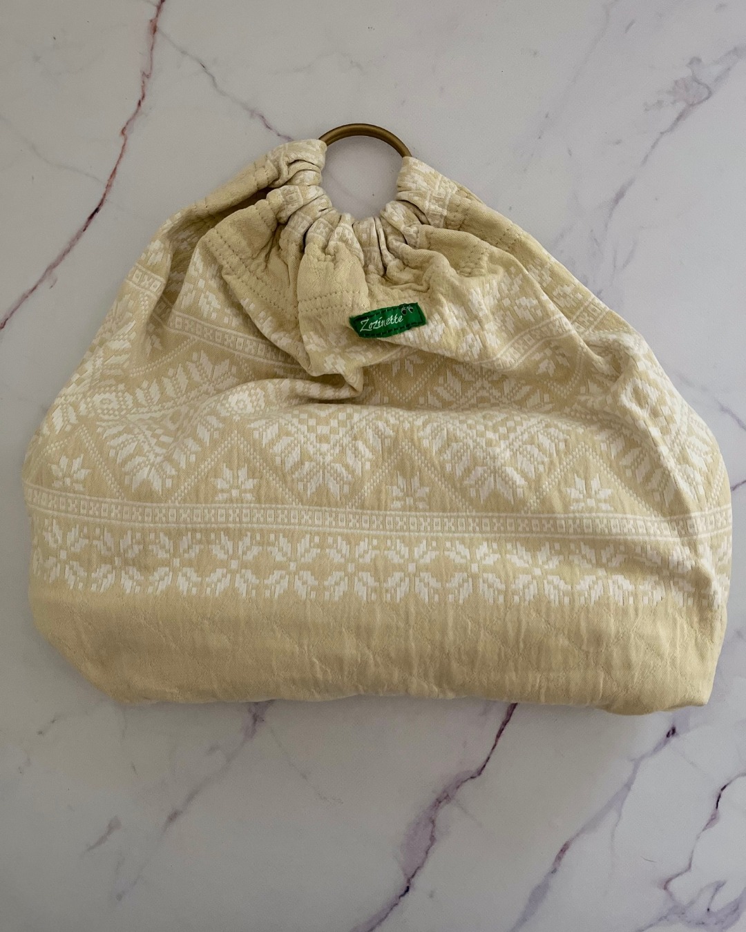 Zozinette yellow patterned wrap