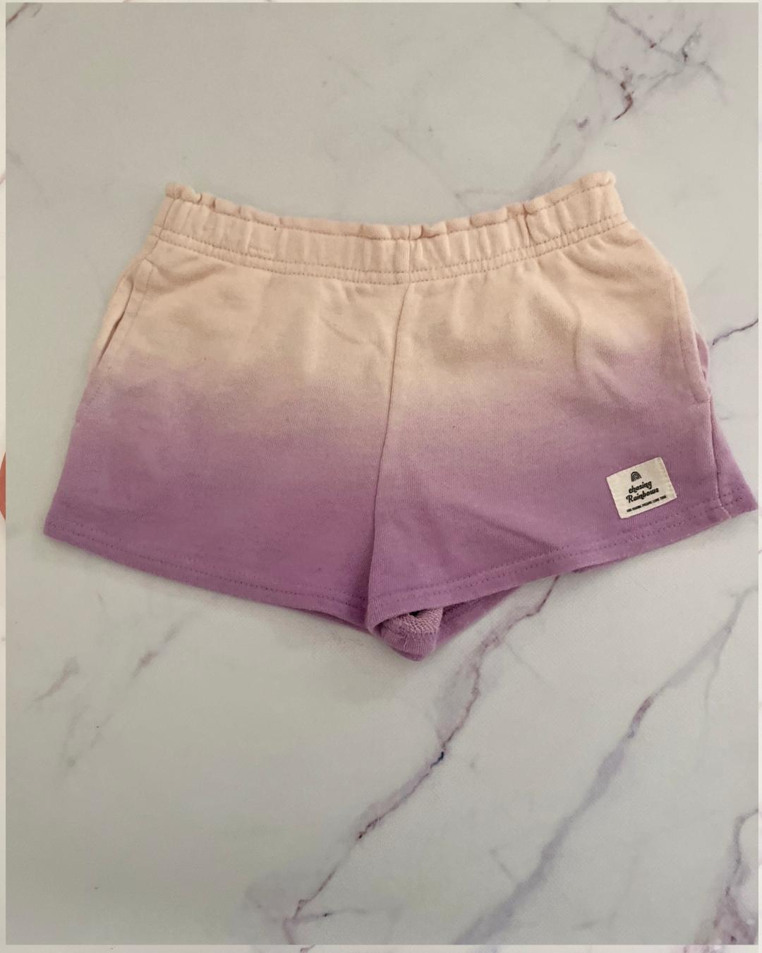 Cotton On purple and yellow shorts 6Y