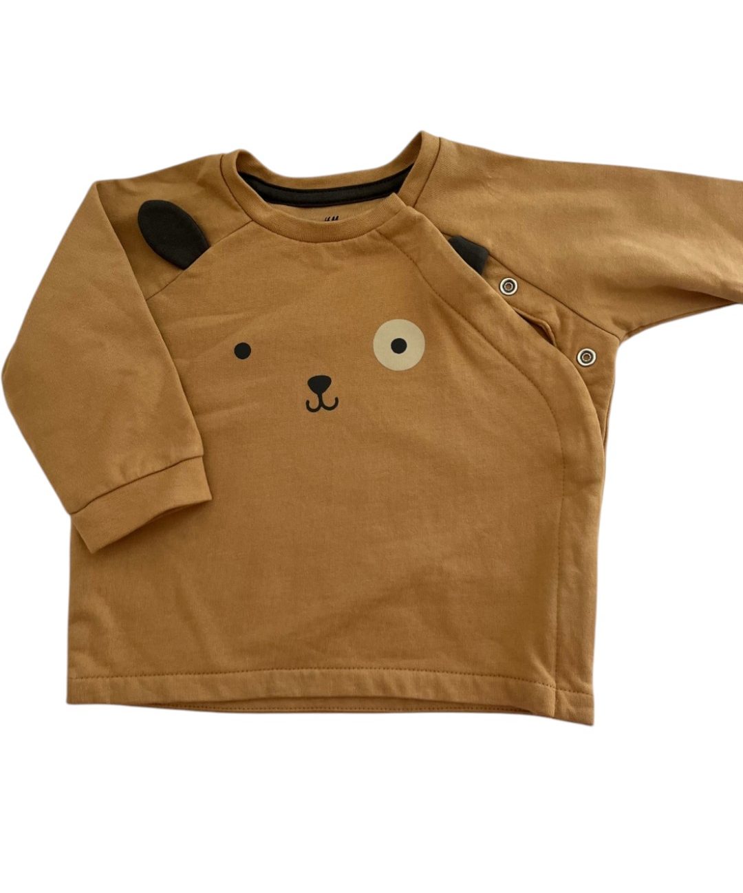 H&M brown bear sweater 4/6M