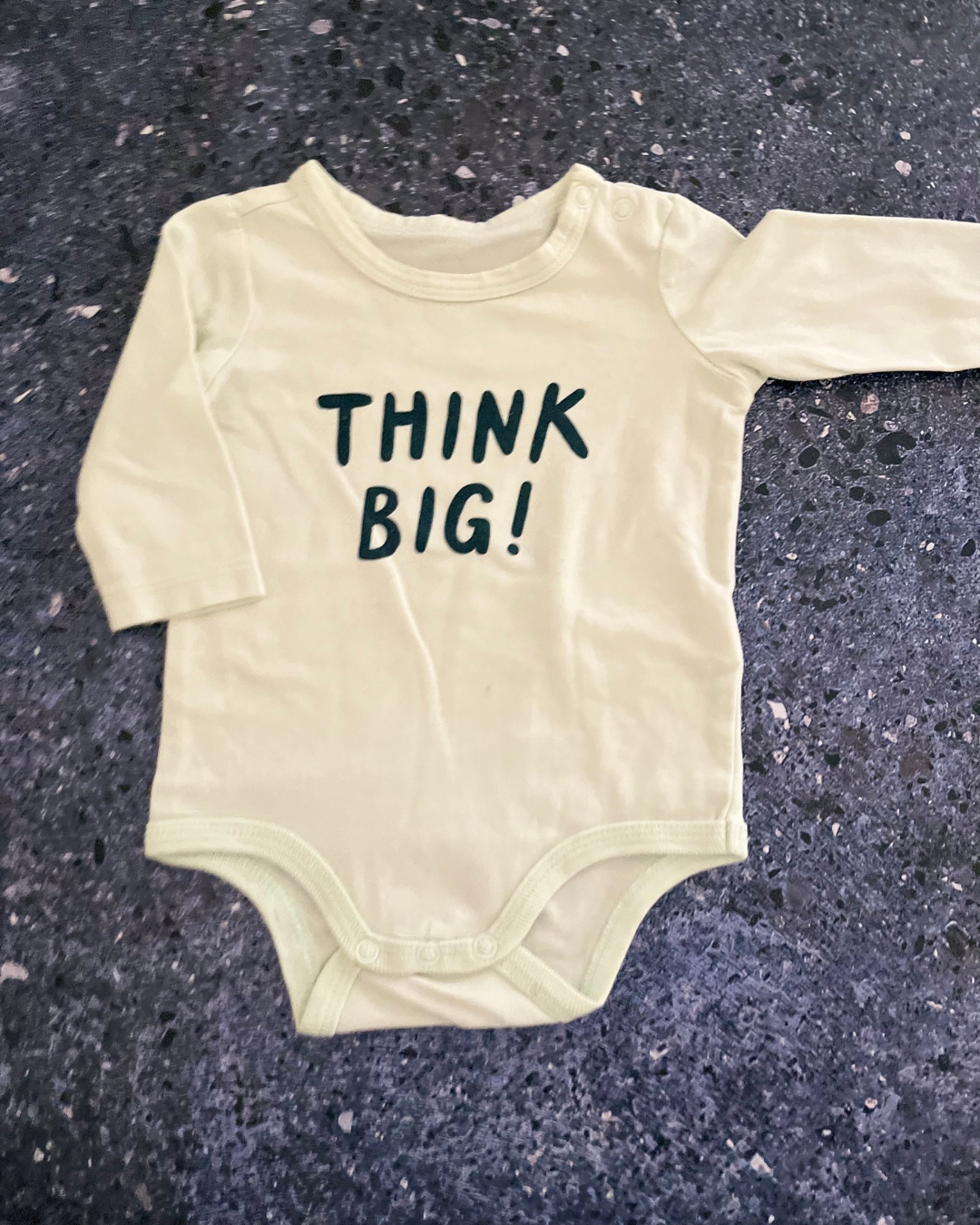 Cotton On light green Think Big Baby grow 0/3M