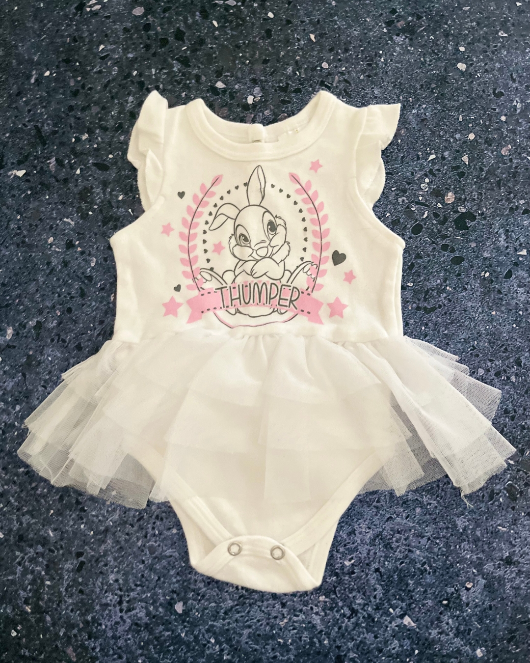 Disney white bunny baby grow 0/3M