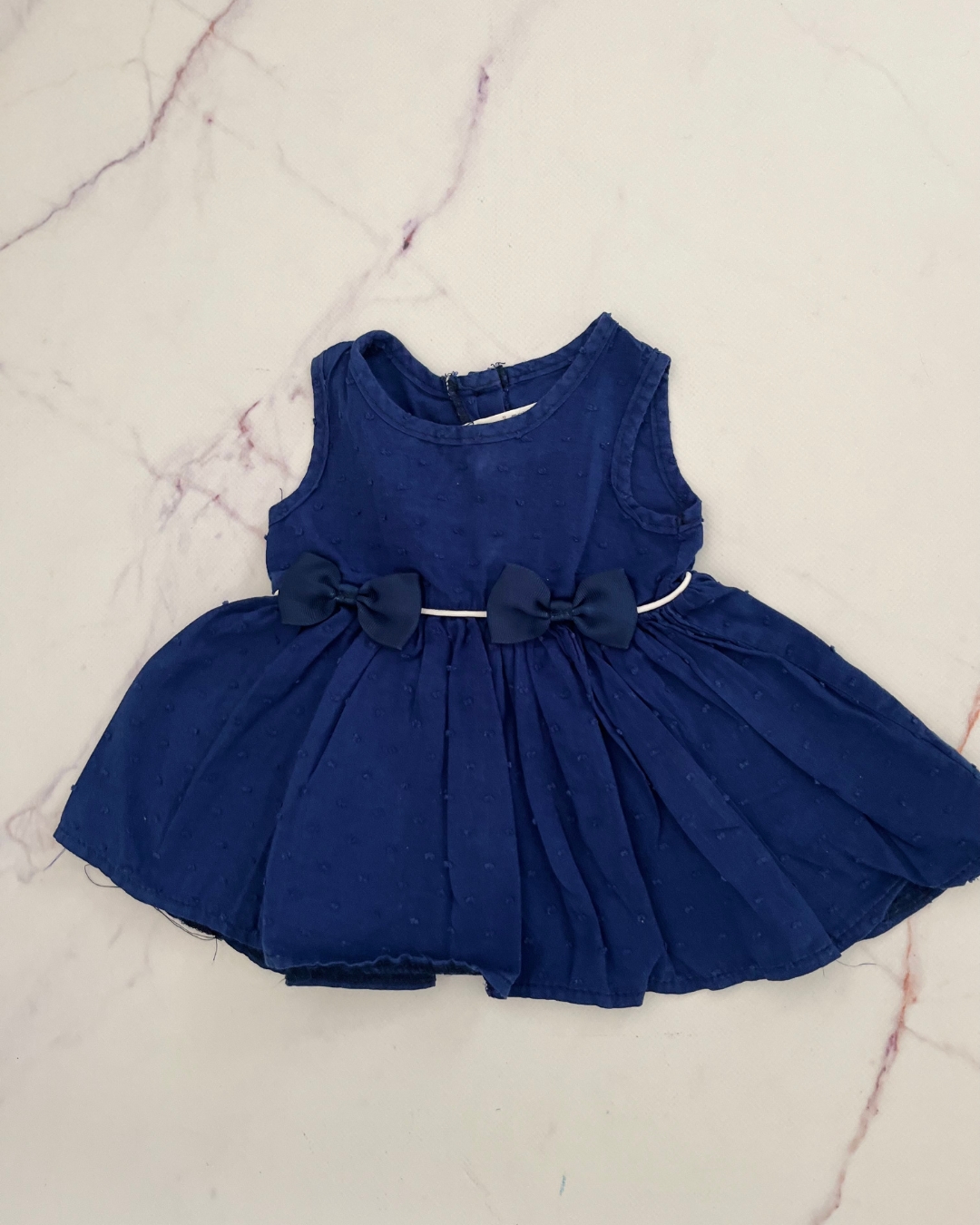 123 Baby blue dress 0/3M
