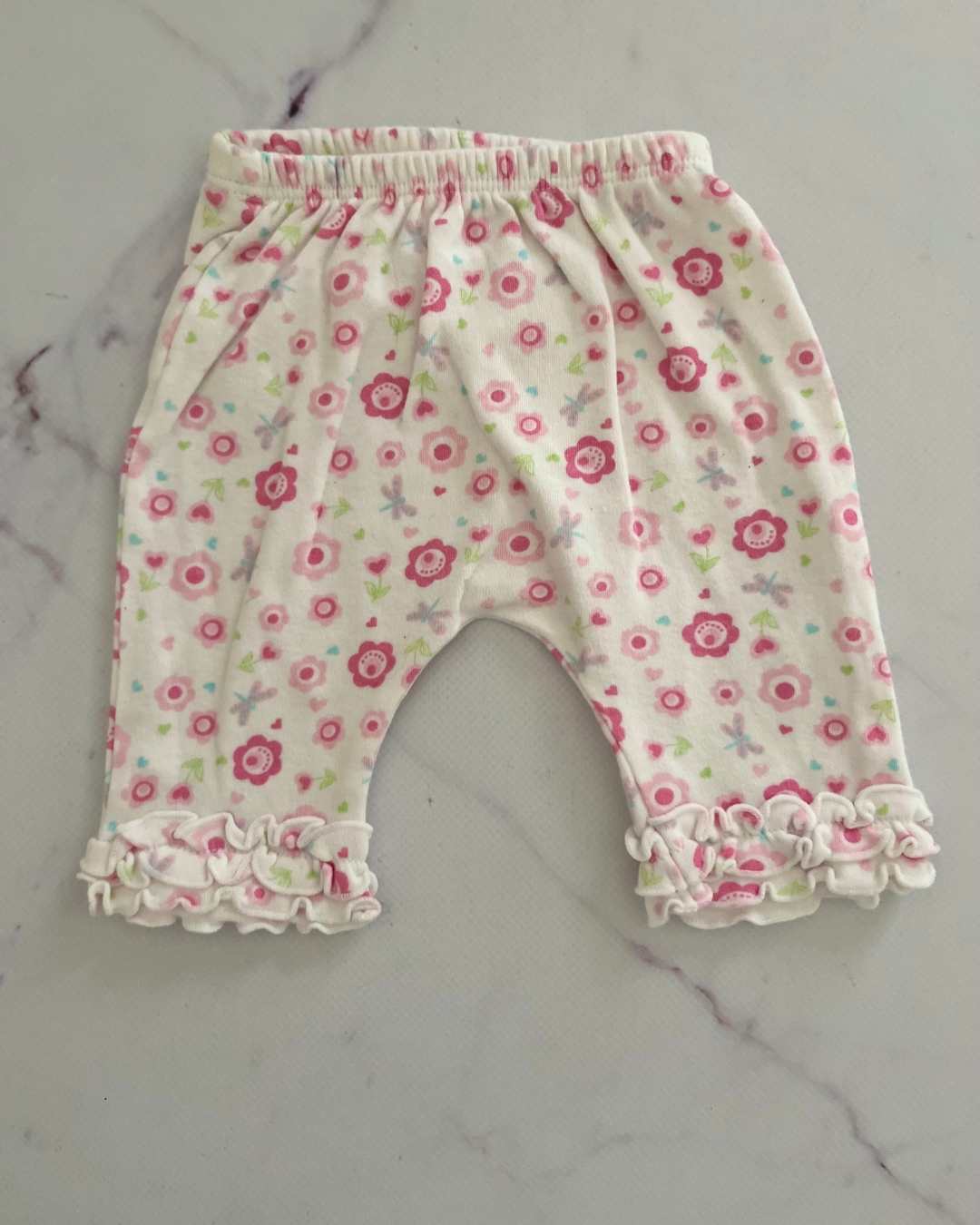 Woolworths white floral pants Newborn