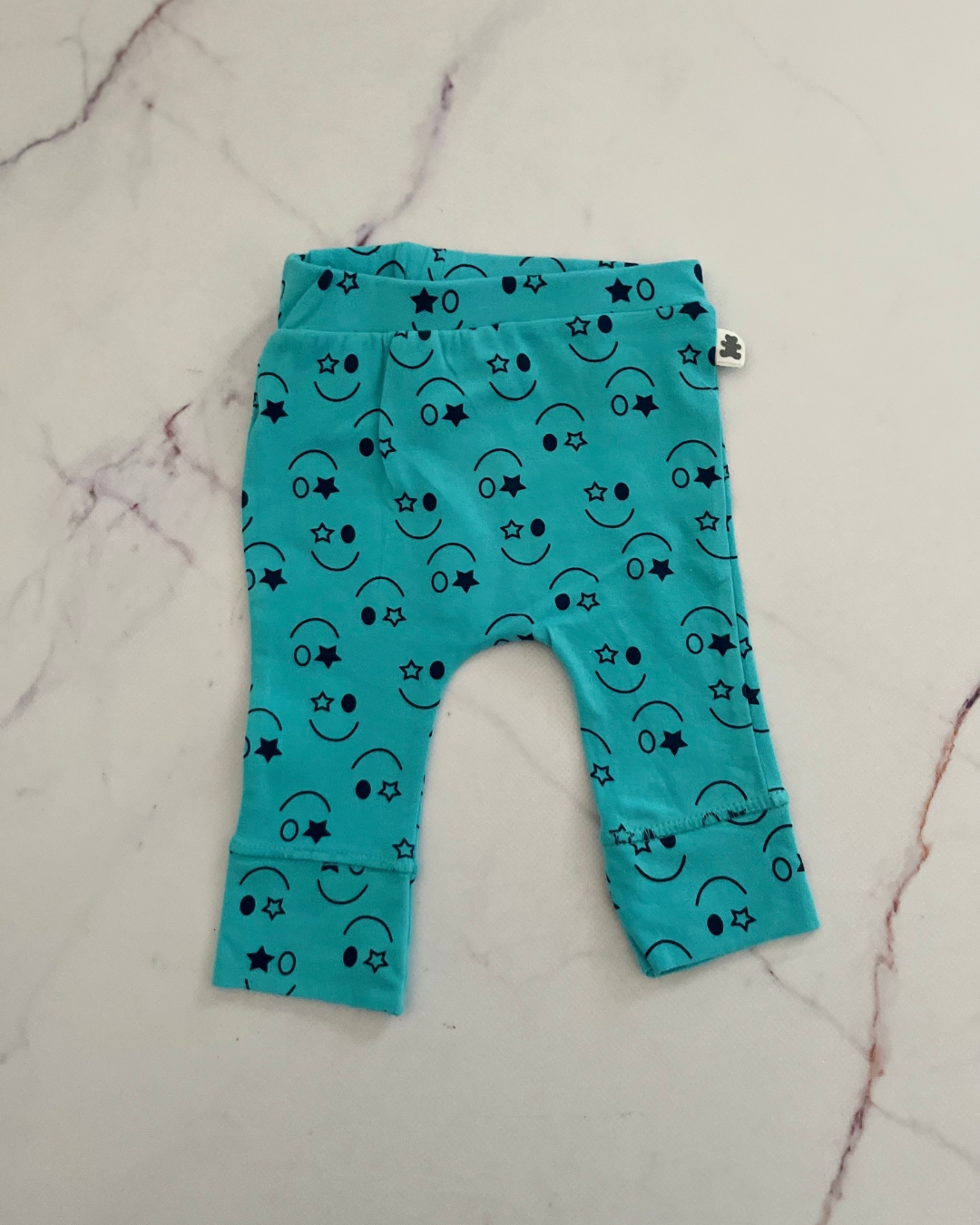 Woolworths green smiley face pants 1/3M