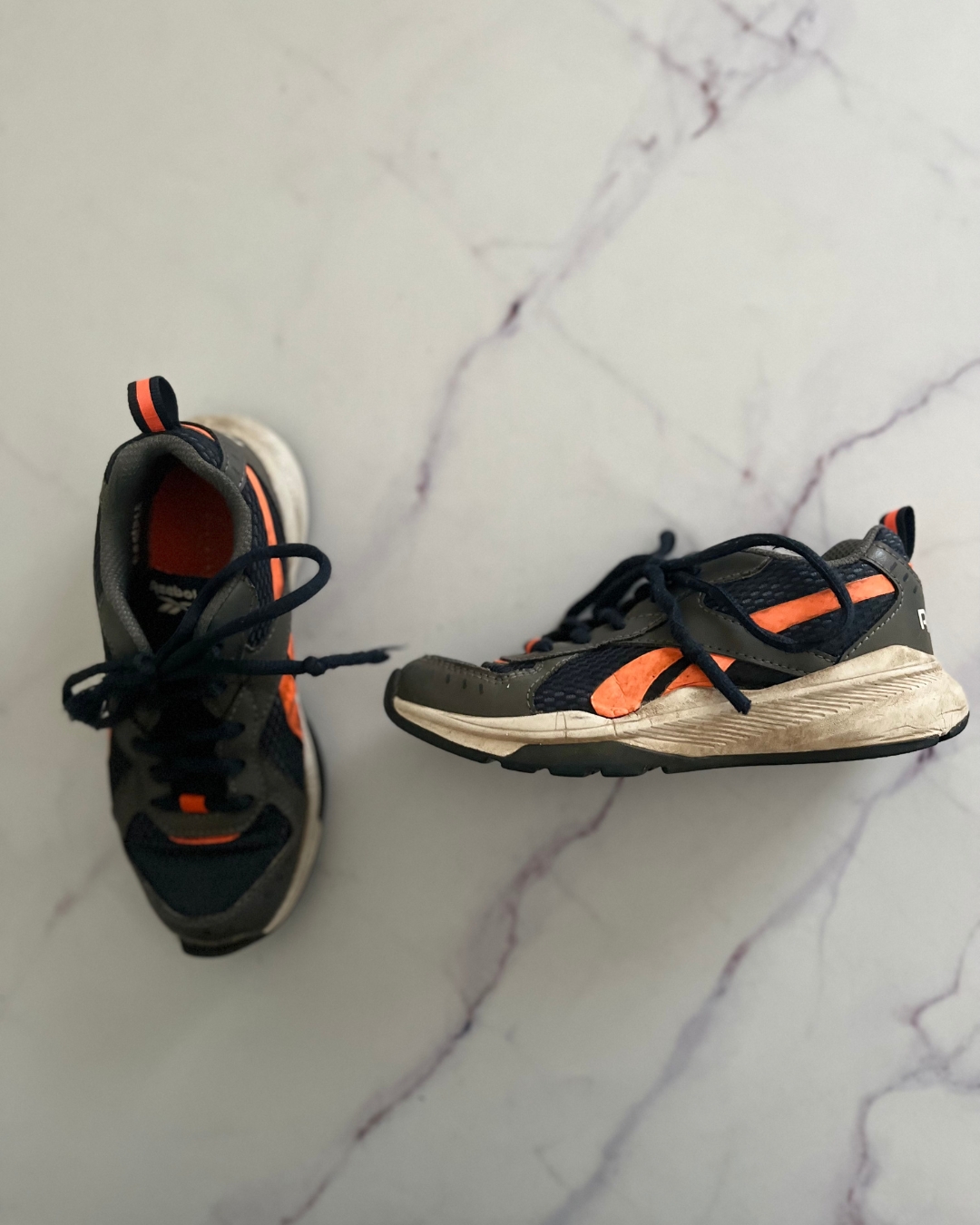 Reebok blue and orange shoes Size 12.5