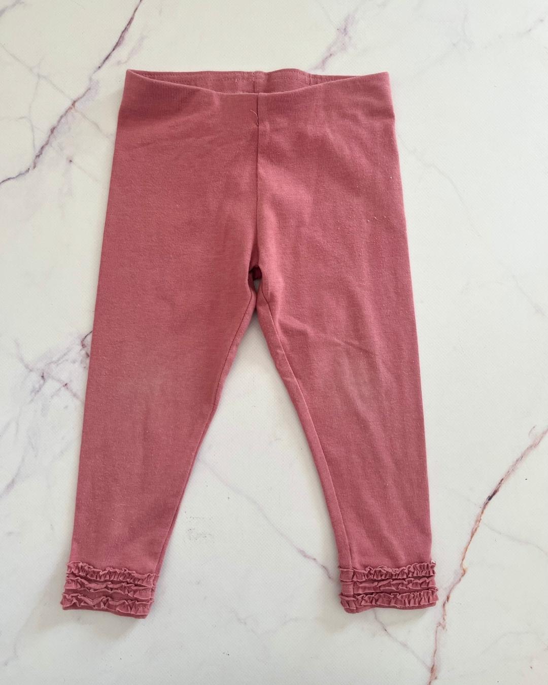 Next pink pants with frilly ankles 3Y