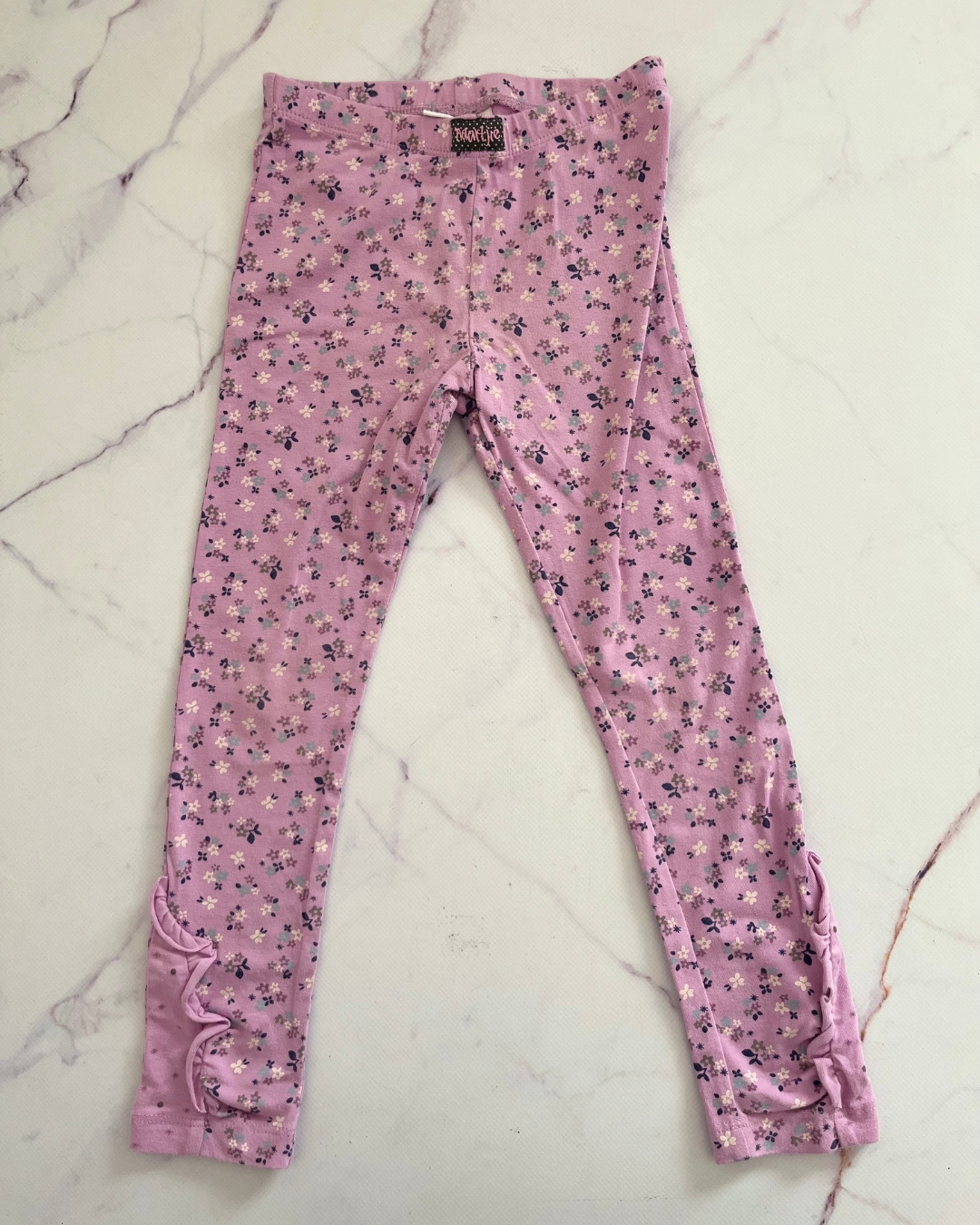 Naartjie purple flower pants 4Y