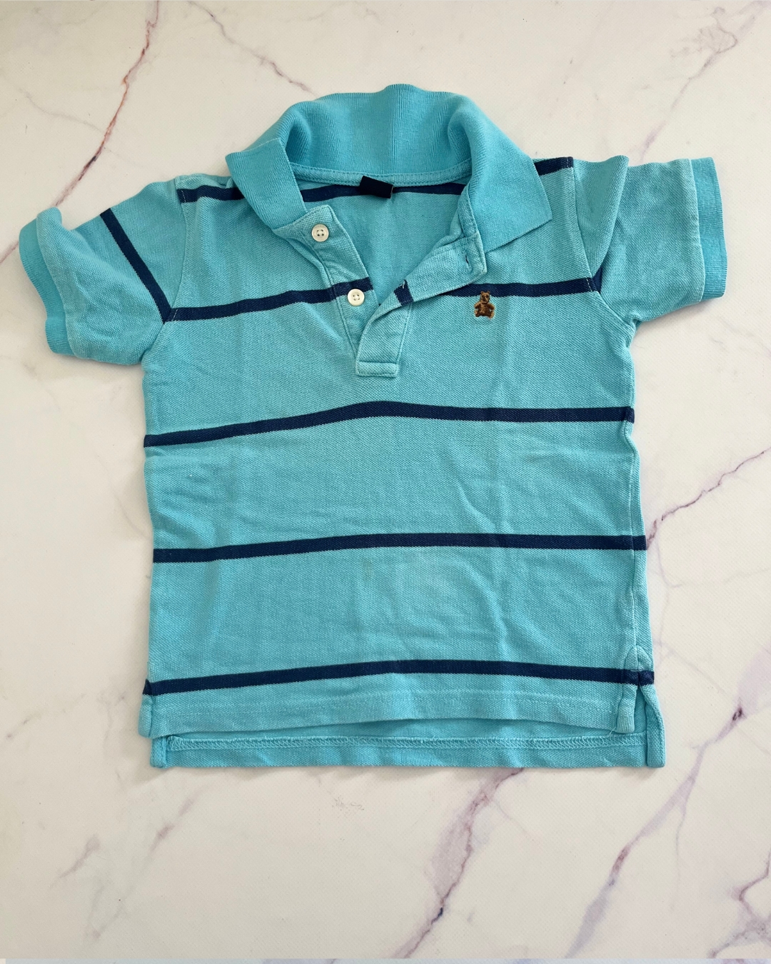 Gap light blue striped golfer 4Y