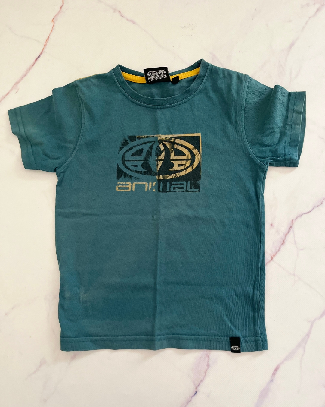 Animal green T shirt 3/4Y