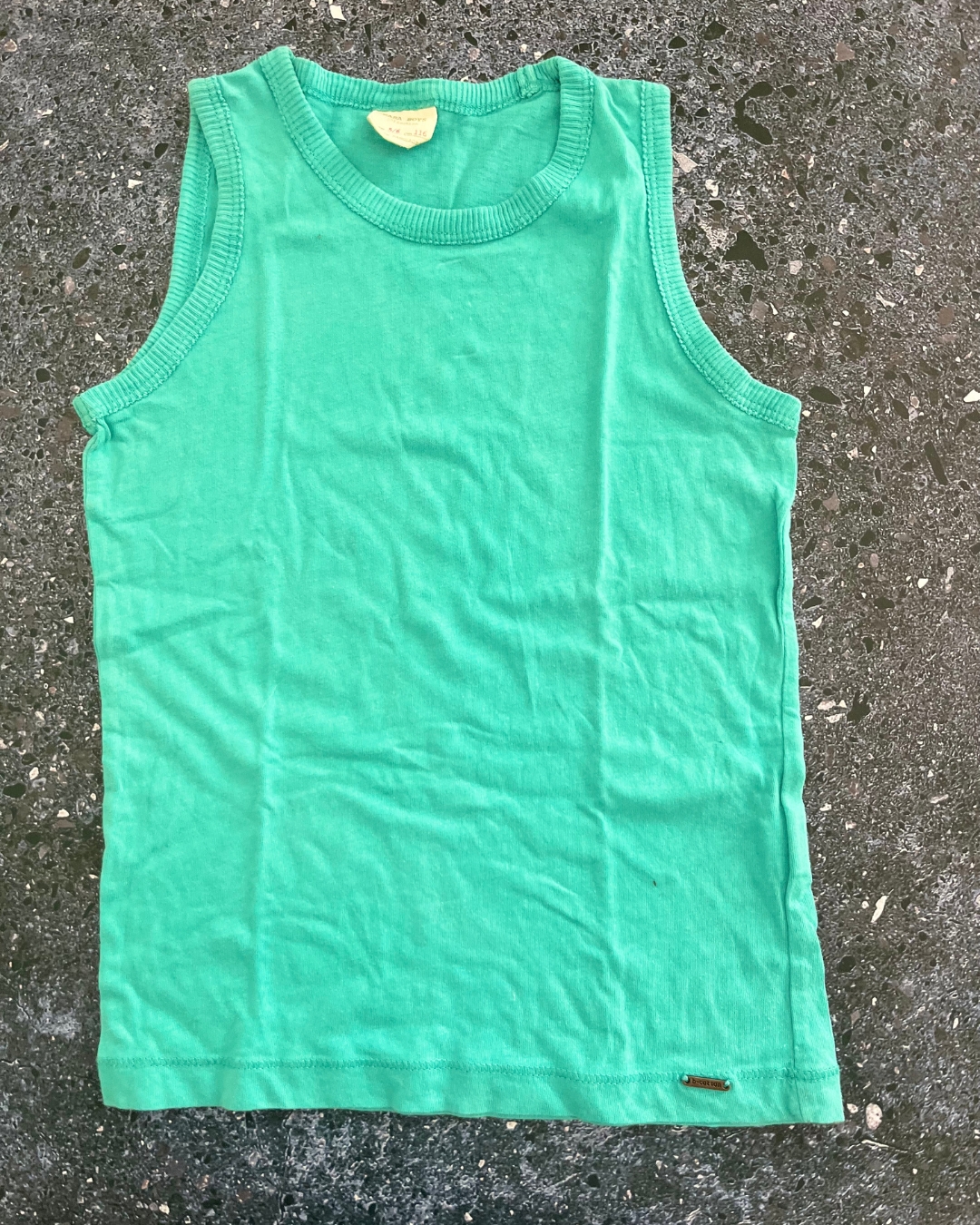 Zara green vest 5/6Y