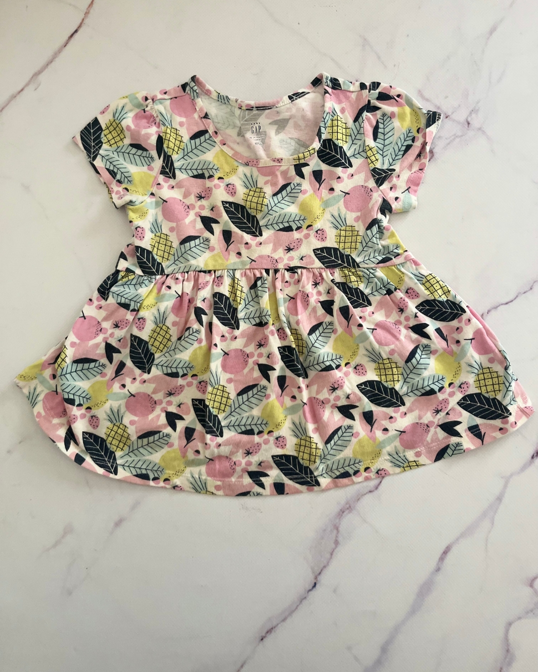 Gap white forest dress 18/24M