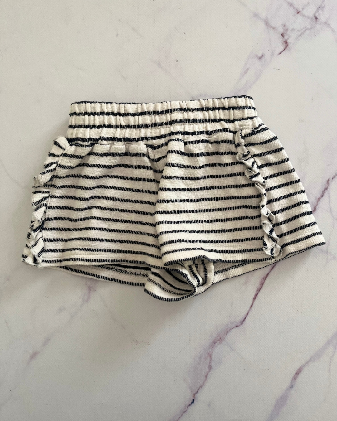 Cotton On black and white shorts 6/12M