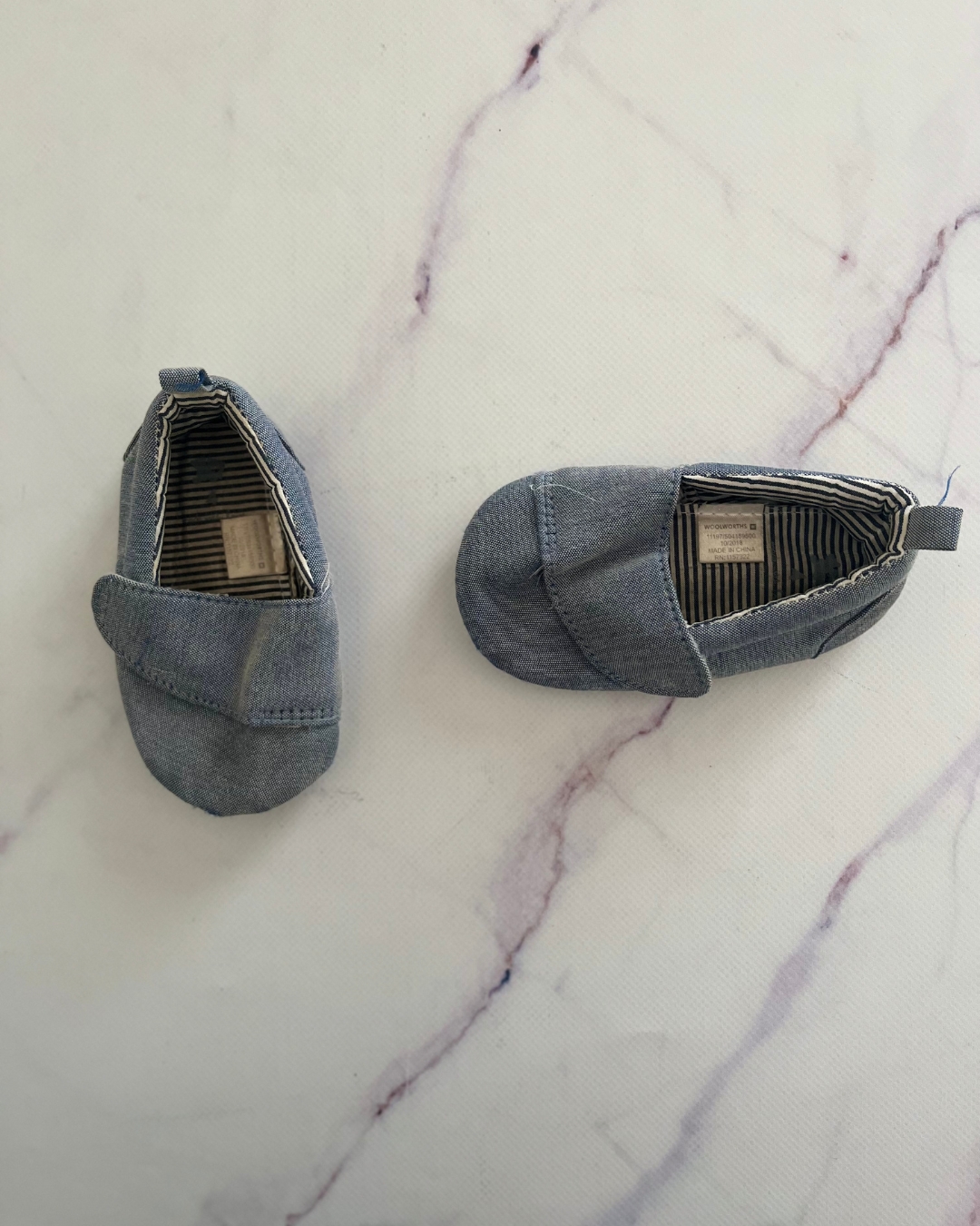 Woolworths blue slip on shoes Size 4