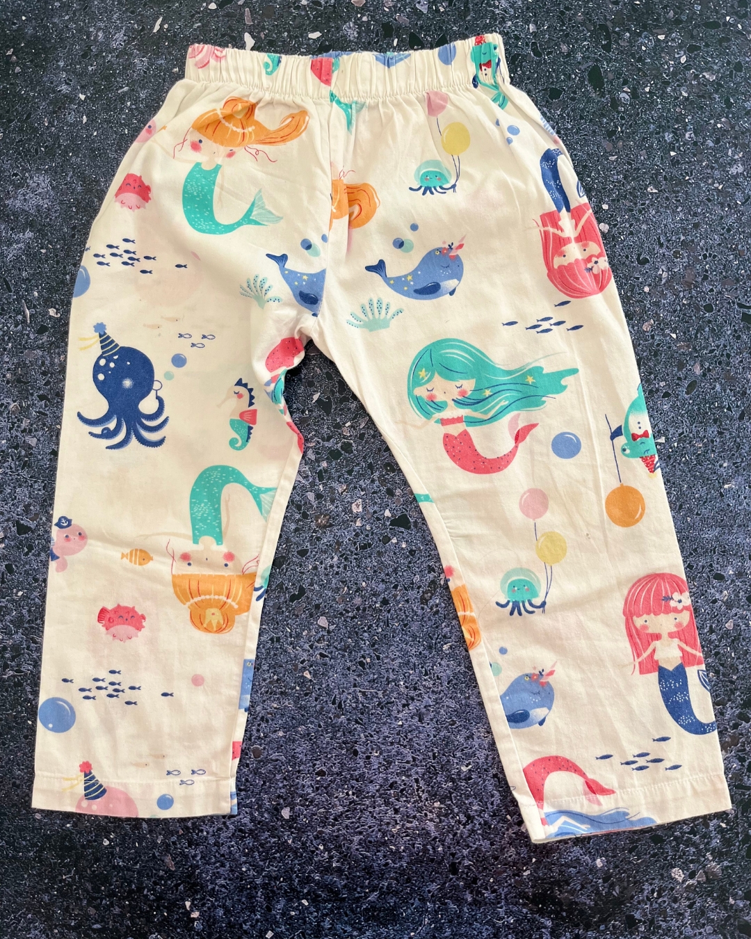 Kapas white mermaid pajama set 4/5Y - Image 3