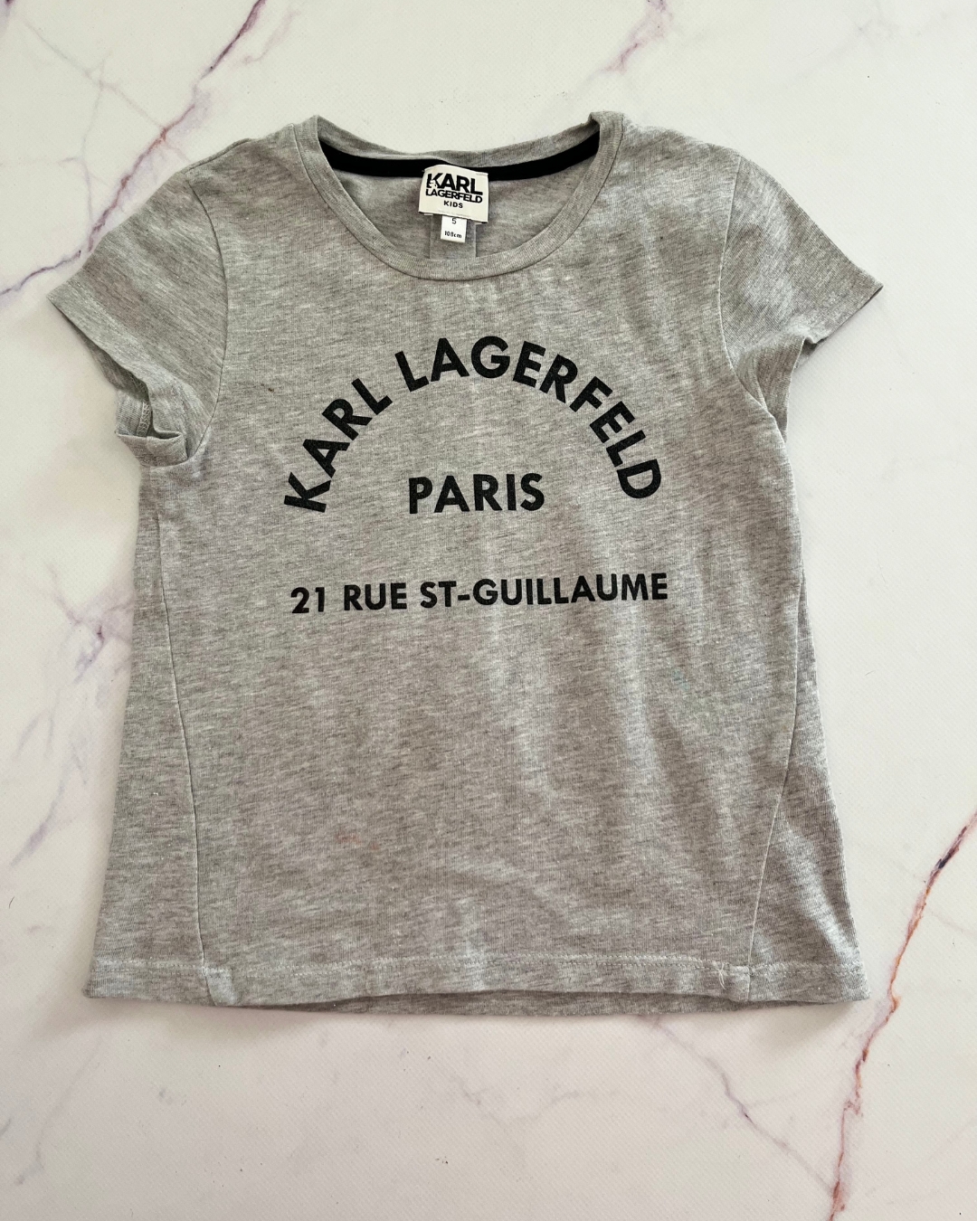 Karl Lagerfeld Paris grey T shirt 5Y